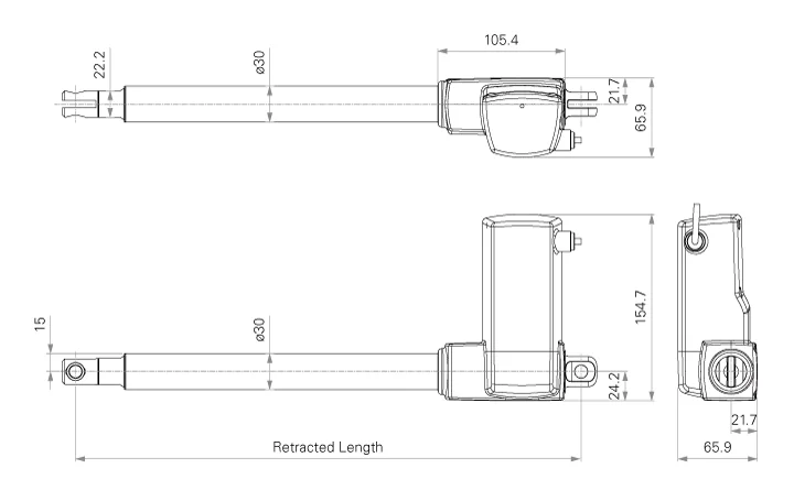 
TiMOTION TA11 12V 24V DC Linear Actuator for care 