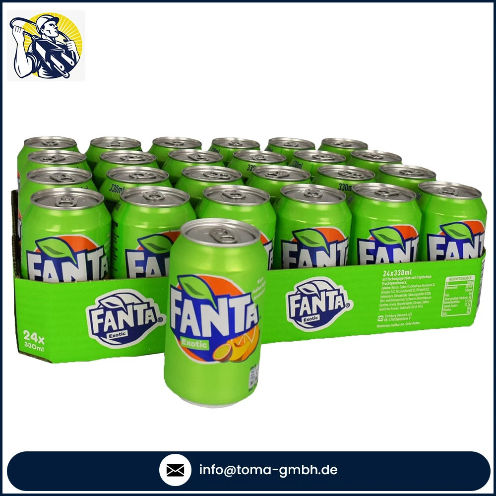 Popular Food Summer Drink All Flavors Carbonated Fanta Soft Drink Ready for Export