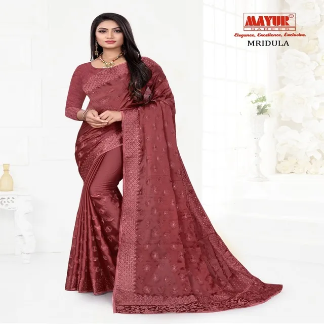 
 Новинка, шелковая вышивка Темно-бордового цвета с/п, свадебная работа с камнем, Лехенга Холи, Женская Вышивка из Индии и Пакистана, свободный размер  