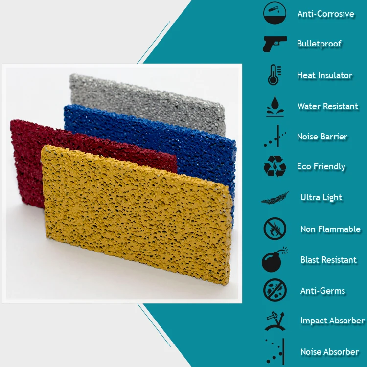 Water Resistant Top Quality Highest Standard Heat Insulator Aluminum Foam for Sale Exterior Wall Panels