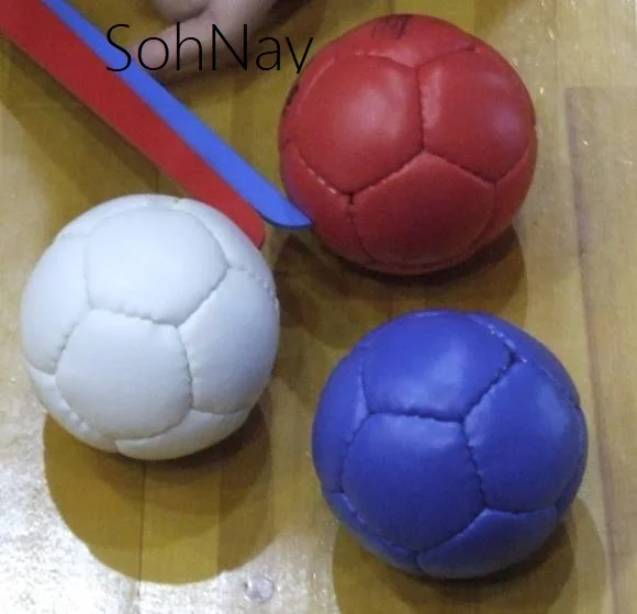 Boccia Ball Set of 13 balls blue red white Made by Japanese Cordley with customized Logo and carrying bag Pakistan