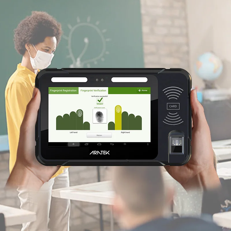 East-to-use 7inch Biometric Android Tablet PC with Fingerprint Reader NFC ID Card Reader SDK