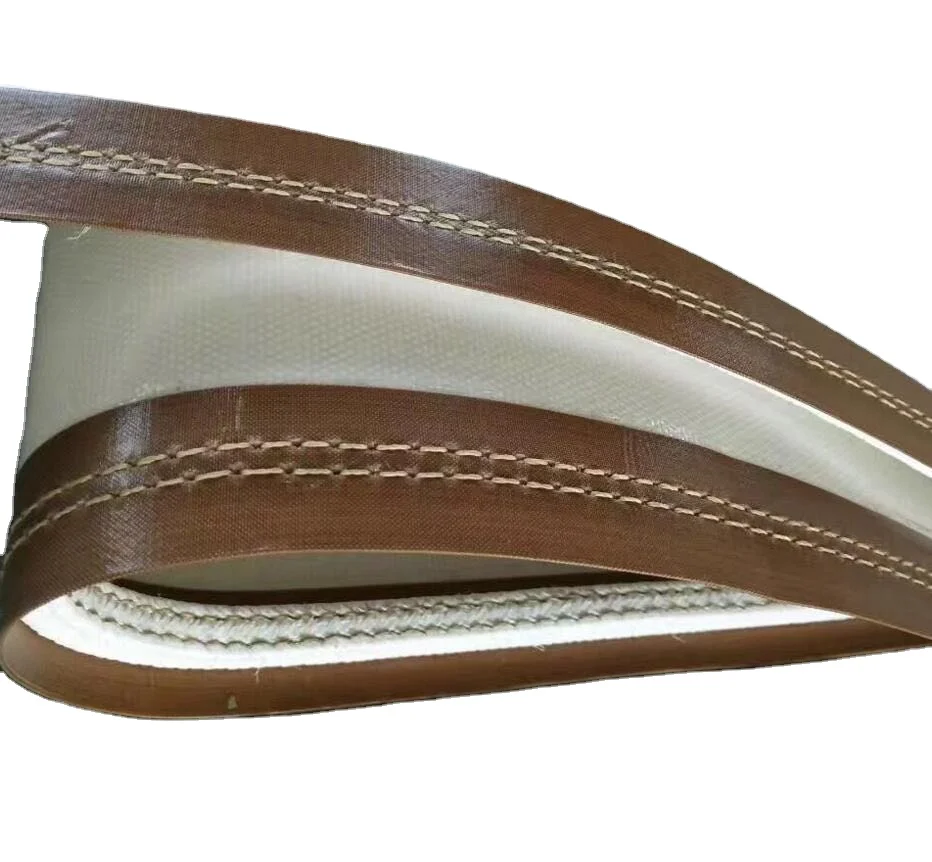 
Heat Resistance PTFE cloth edge reinforcement Conducting Bar PTFE Fabric Conveyor Belt 