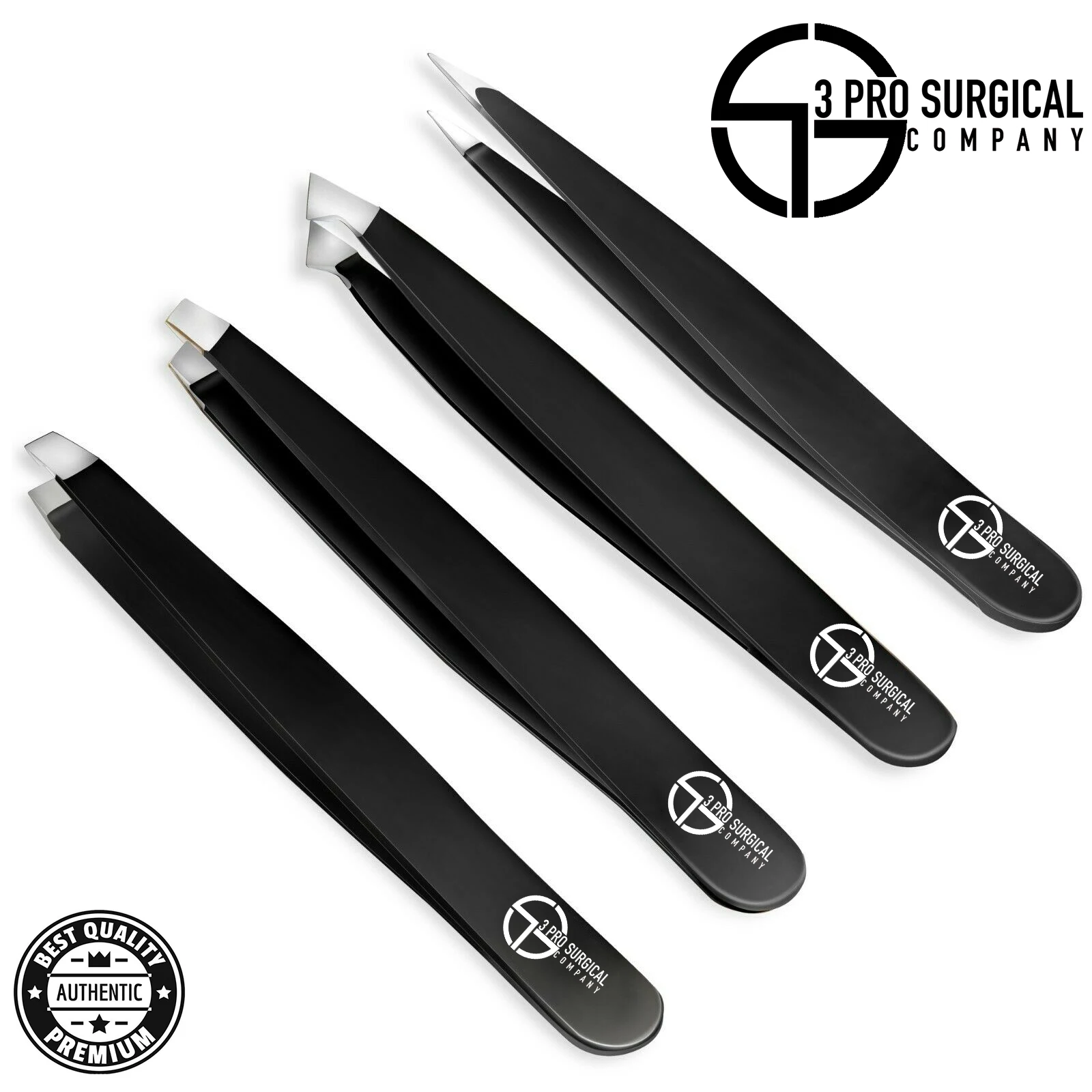 Профессиональный Черный пинцет для бровей