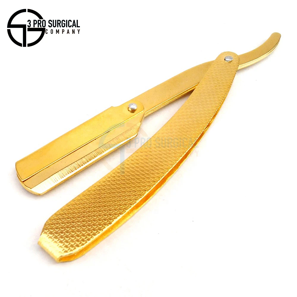 Premium Quality Shaving Razors Full Gold with Texture Handle