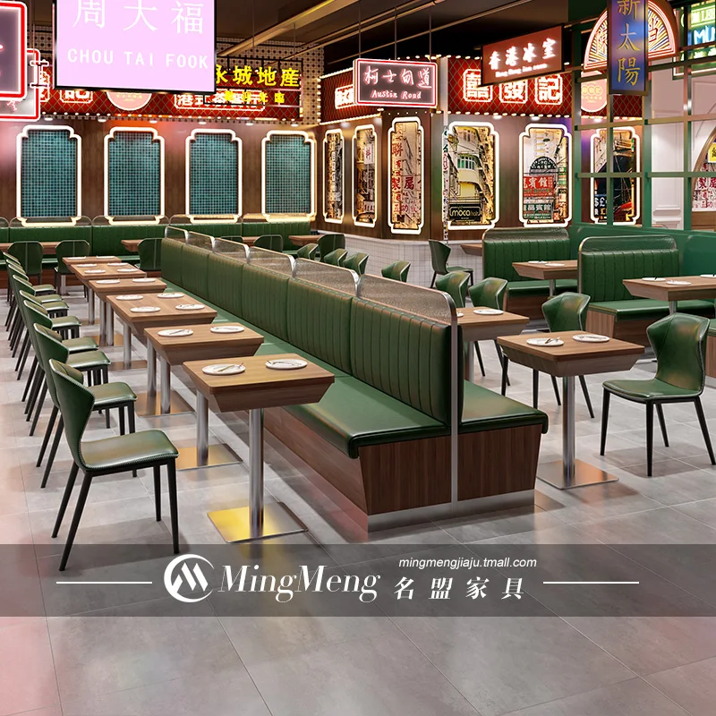 Dining Seating Booth Sets For Restaurant Furniture Customized Seating Fast Food Restaurant Sofa Booth