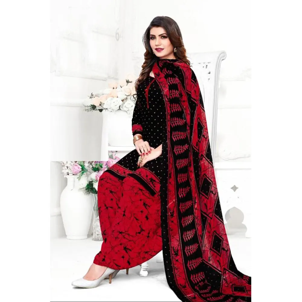 Курти из 100% чистого хлопка с парафилом Salwar костюм для женщин купить у производителя