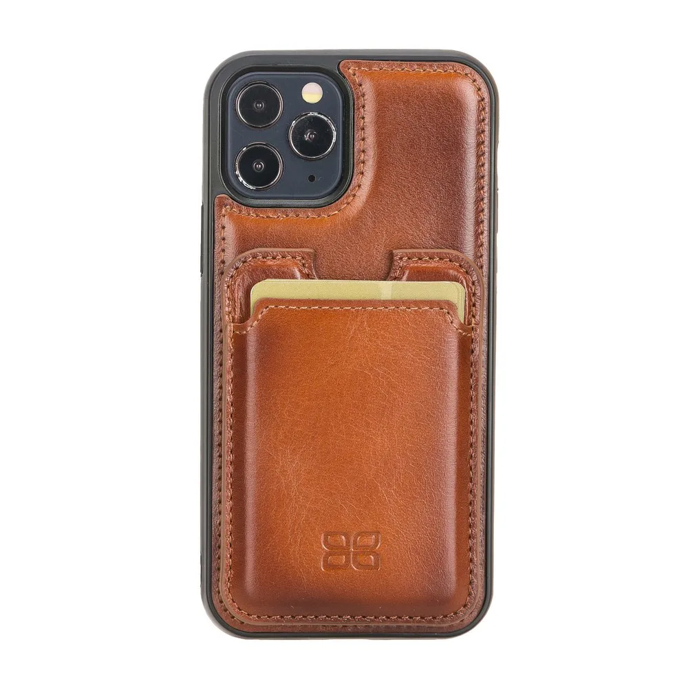 MAGGY Genuine Leather Handmade Magnetic Unisex Card Holder with RFID Protection and Color Optional