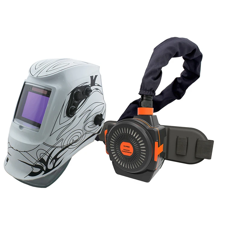 
PR02 welding helmet smoke filter European standard with air purification filter welding helmet welding helmet with respiration 
