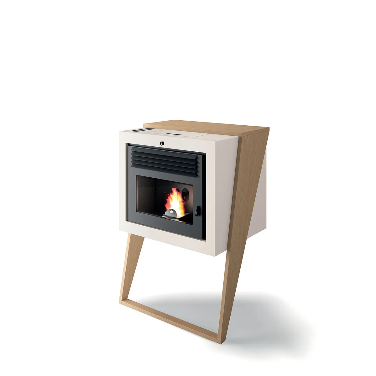 
Pellet stove Q-bix 8kw - Heating stoves Made in Italy - White 