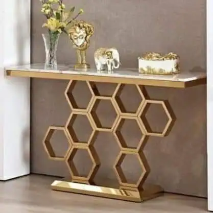MS Console Table MS base Frame Metallic Furniture Cheap Affordable Prices Luxury Living Room Furniture Available