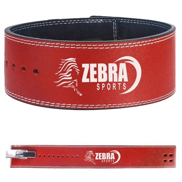 Custom Logo Lever Belt Genuine Leather Powerlifting Men & Women Black Power Lifting 13mm Weightlifting Belt! Durable PK ISO9001