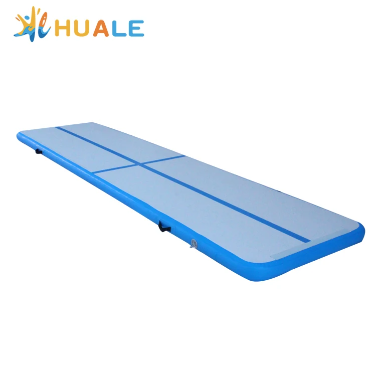 Custom 4x1x0.1m gym airtrack inflatable air track gymnastics tumbling mat air tumble track