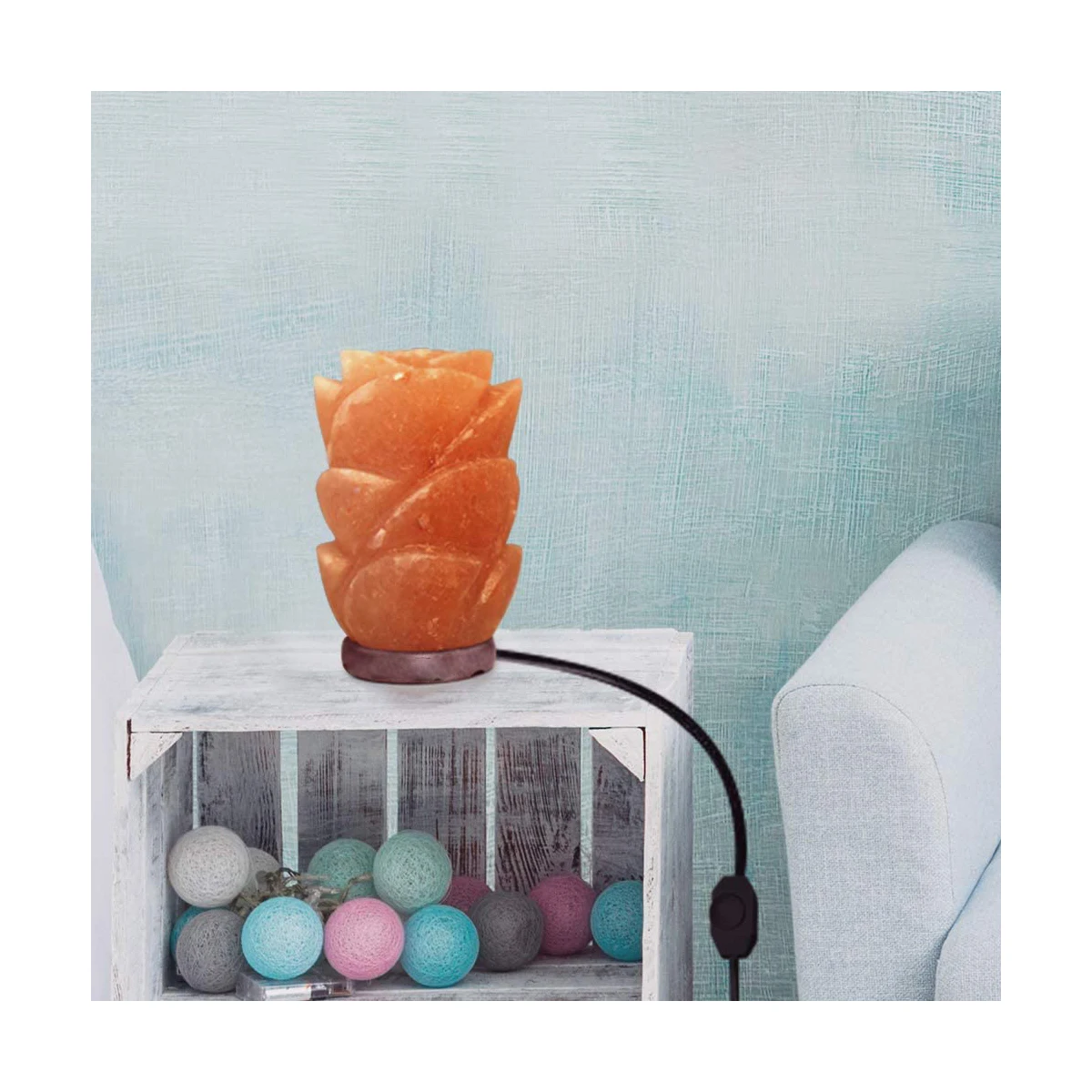 Хит продаж Гималайская лампа с натуральными розовыми соляными лампами ручной резной камень деревянной основой украшение дома импек Пакистан