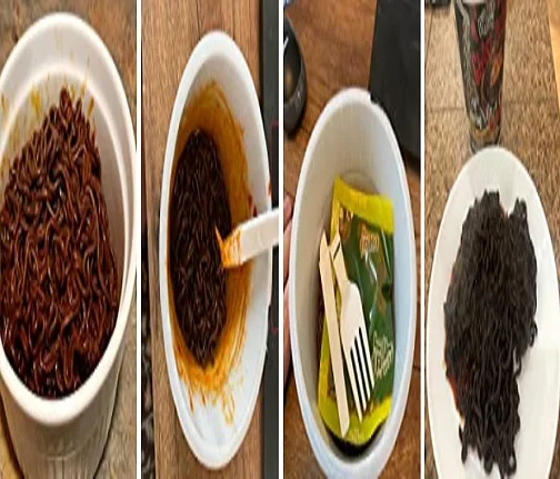 Корейская еда AMAZON лапша быстрого приготовления Daebak Habanero острая куриная чашка рамен перец вкус жареный черный рамион