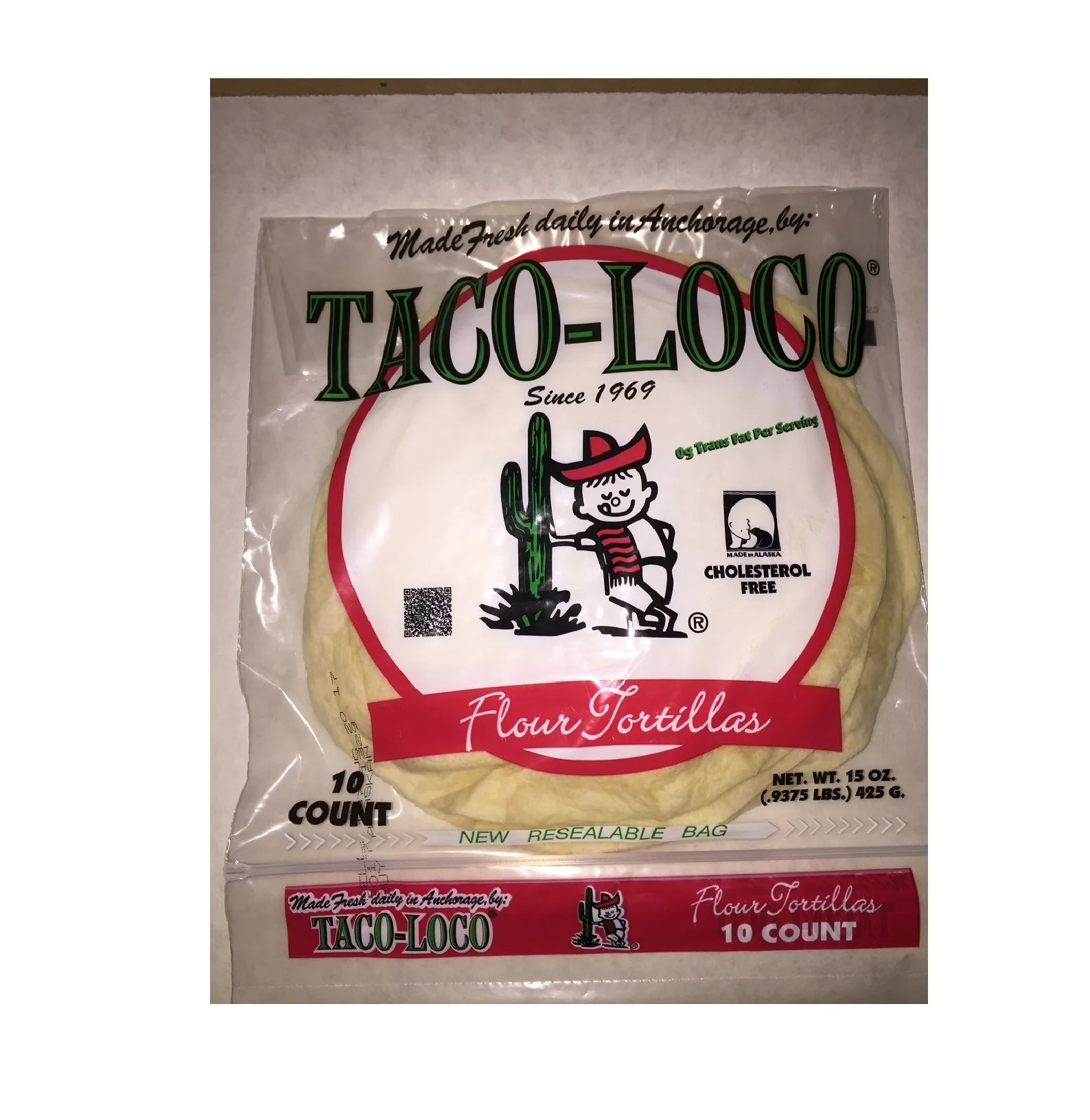 Средние тортиллы Taco Loco 8 дюймов номер модели