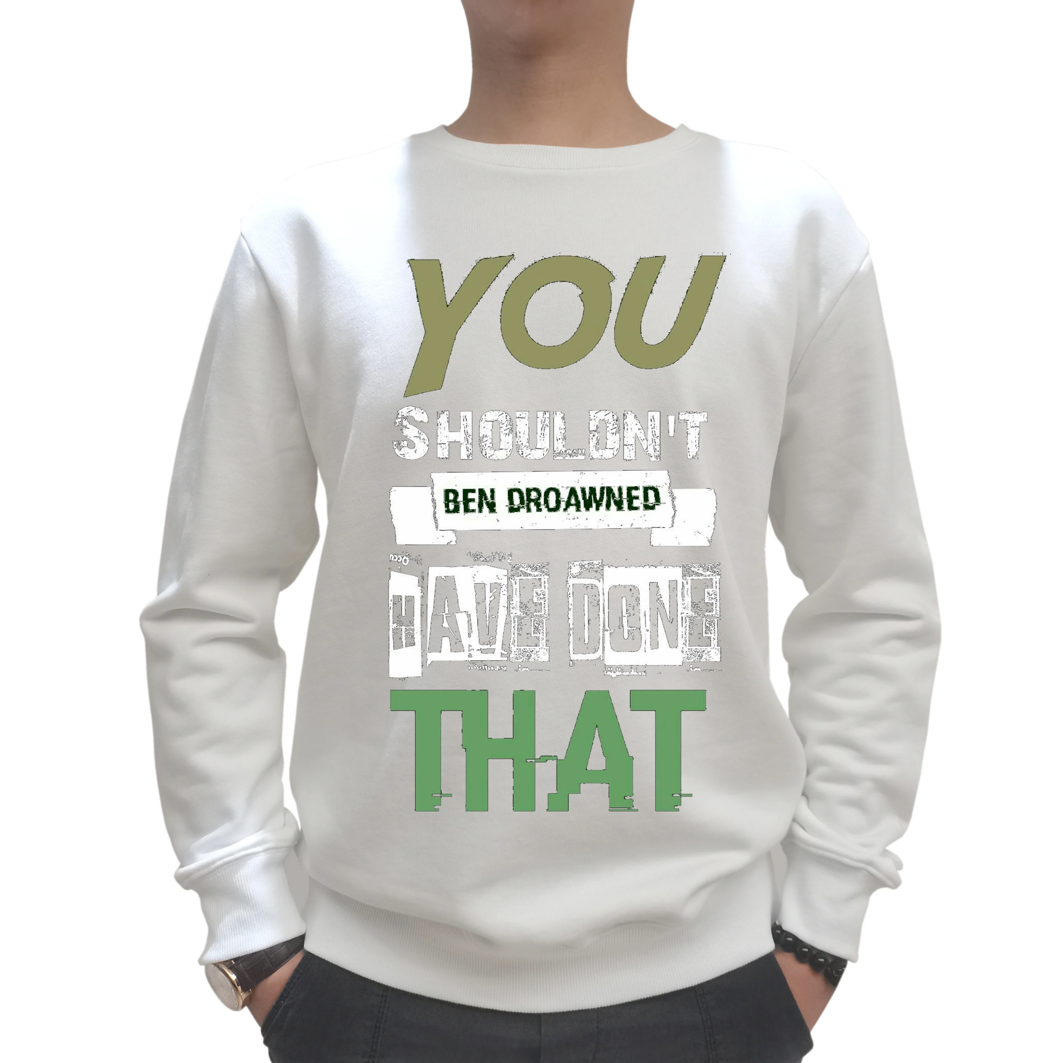 Custom OEM Panda Printed Long Sleeves Tee Shirt Large Fitting Crew Neck Full Sleeves Mens Sweat Shirts Plus Oversize Jacket