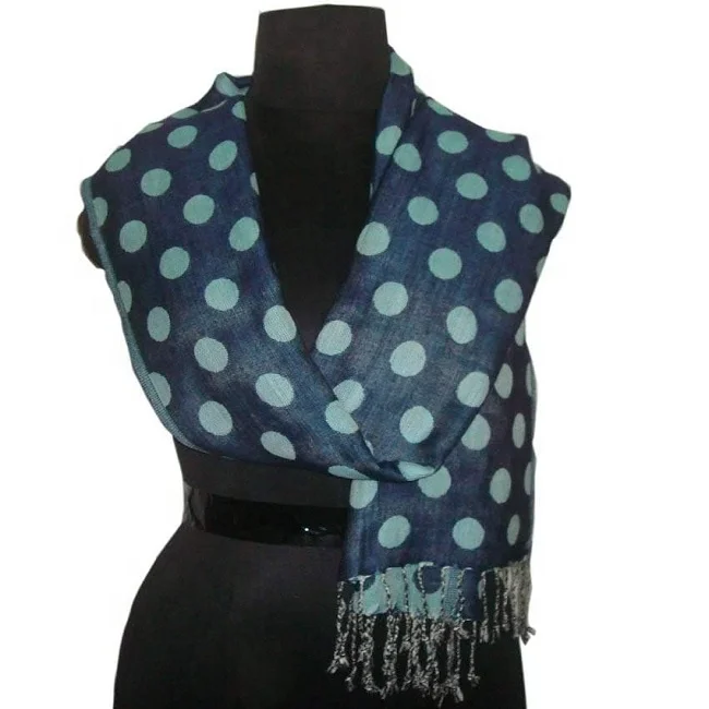 Indian supplier Custom pattern viscose pashmina shawls scarves stoles
