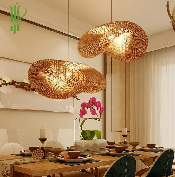 New Arrival Bamboo Lamp Shade Rattan Beautiful Handmade Eco-Friendly Wall Art Home Asian Design Trending Vietnam Lights Cover