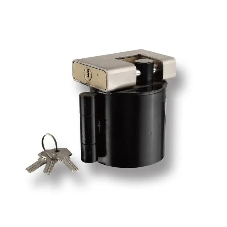 
 Замок для топливного бака, аксессуары для грузовиков, черный стальной круглый защитный замок для топливного бака грузовика  
