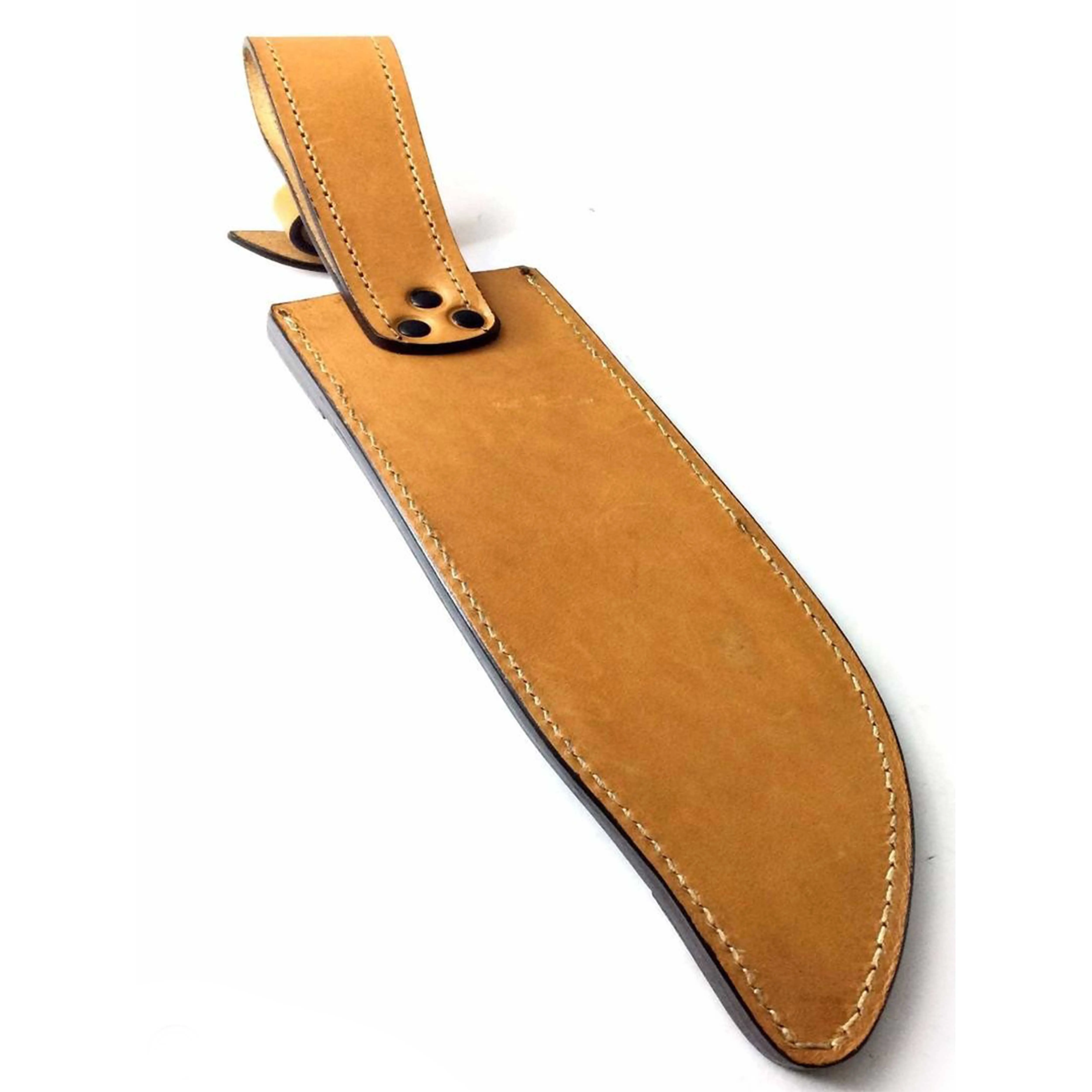 Low Price Factory Product Rich Grain Leather Sheath for Bowie Blade Knives