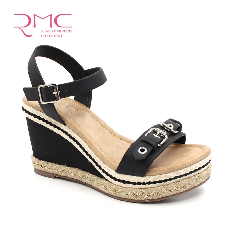 2023 RMC Hot selling PVC wedges ladies sandals women shoes