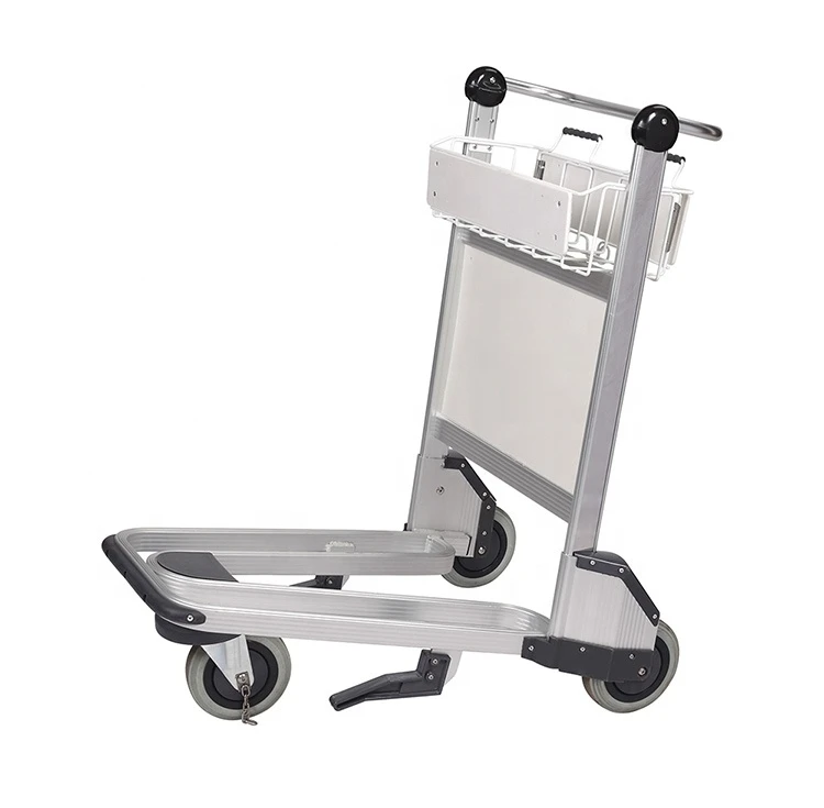 Good price Airport trolleys airport luggage trolley caster with brake from Viet Nam OEM/ODM Airport luggage Trolley with brake