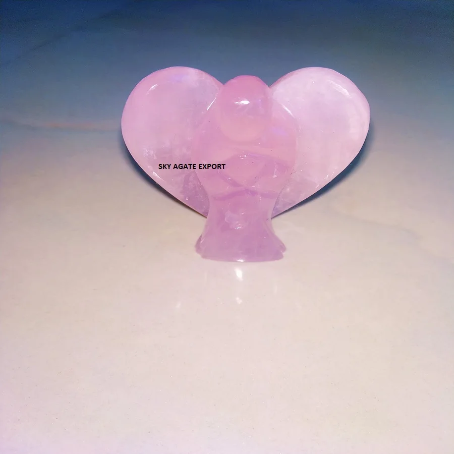 
Розовый кварц, ангел: Небесный Агат, экспорт 