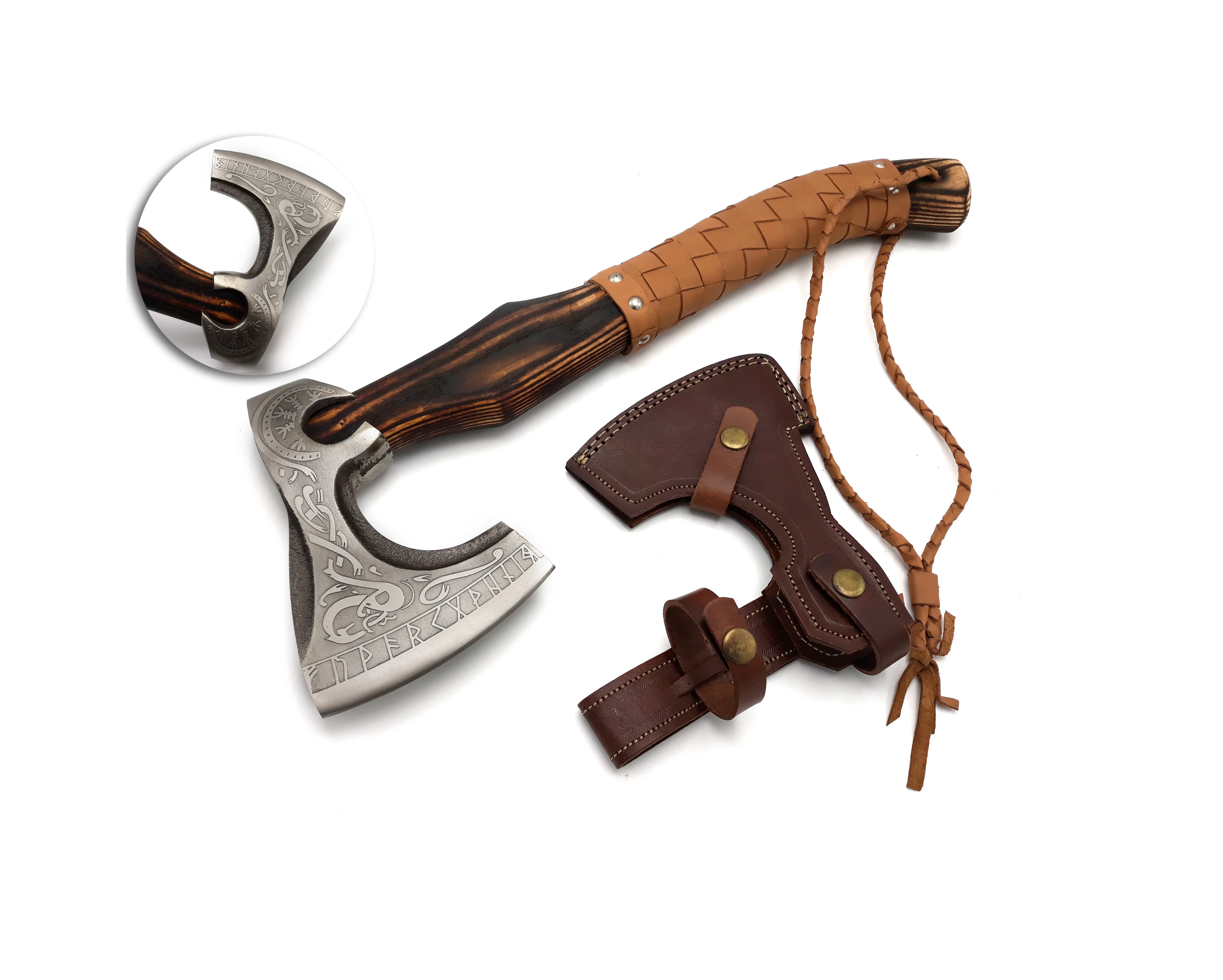 1095 Высокоуглеродистая сталь, рельефная головка, универсальный инструмент для кемпинга, для резки, с стекловолоконной или пластиковой ручкой