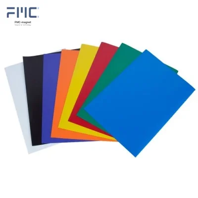 Hot Selling Customized Size Color PVC Rubber Magnet Soft Sheet  Magnetic Paper