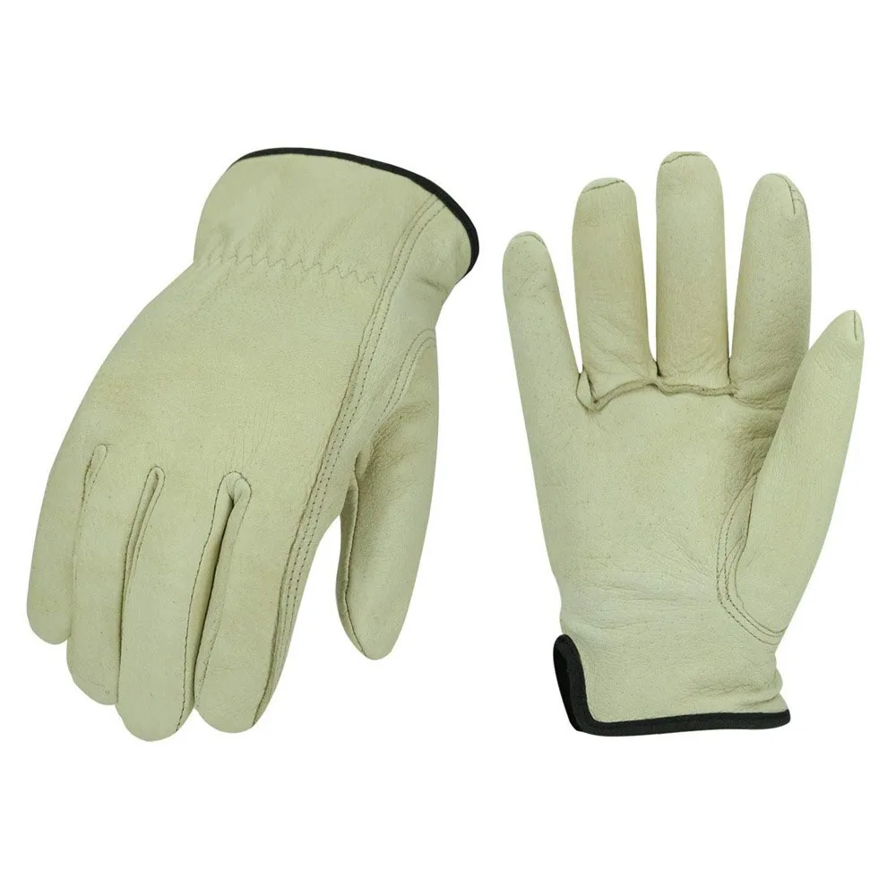 cow grain leather driver gloves for heavy work