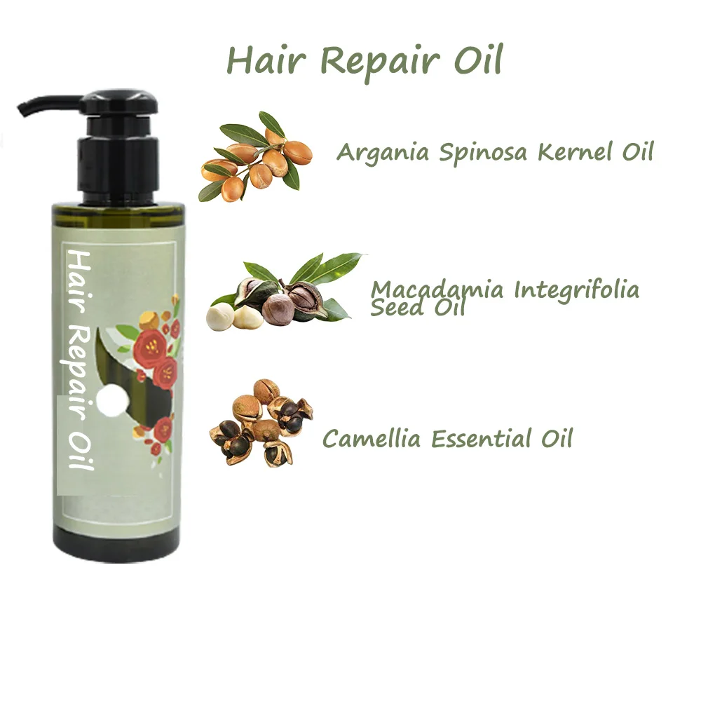 
Pure Argania Spinosa Kernel Oil Hair Repair Serum Treatment Hair Growth Serum 