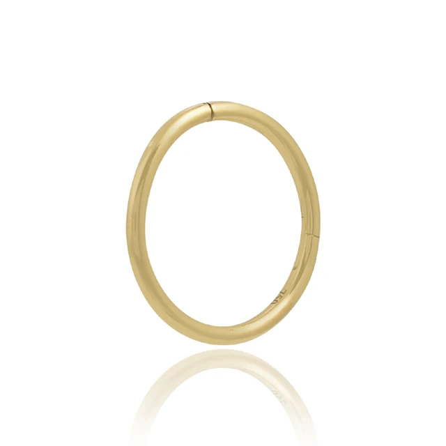 Fine Jewelry nose pin simple jewelry gold plated sterling 925 silver plain classic band pin women jewelry