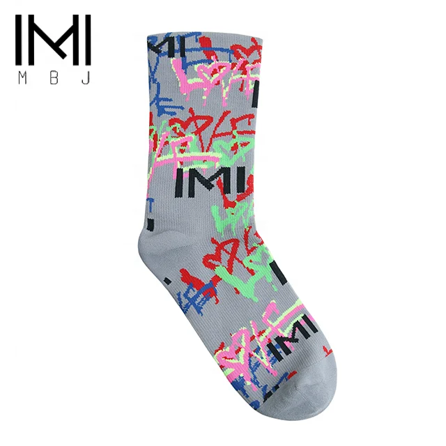 MBJ basketball compression fitness grip socks for man