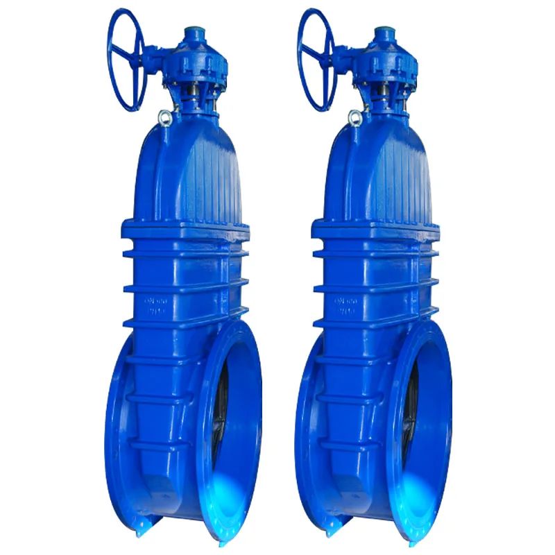 Large size DN900 Ductile Iron Non Rising Stem Resilient Seated Gate Valve with gear box