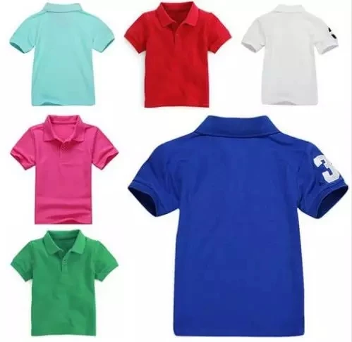 OEM service wide stripe children boys polo t shirts boys mix color kids clothes from Bangladesh with cheap price