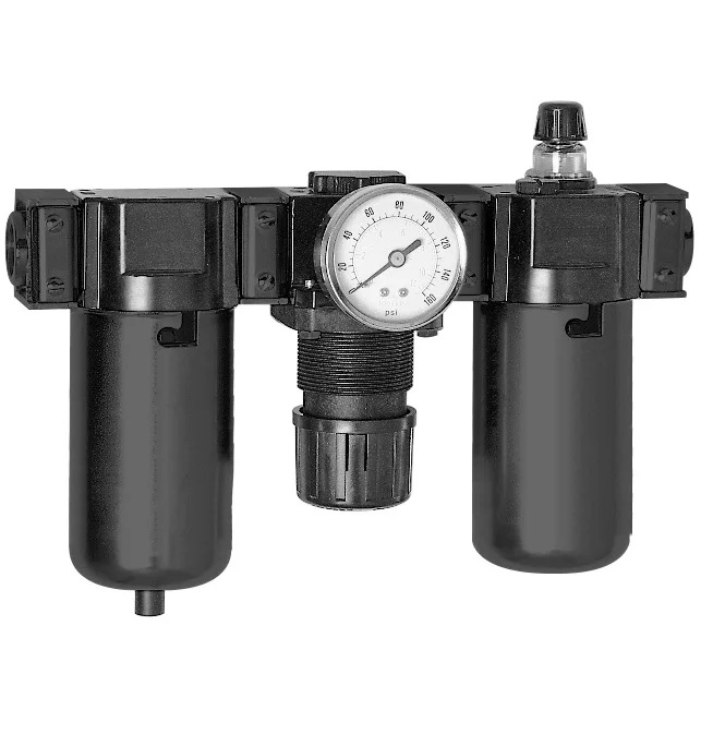 Встроенный фильтр NPT 1/2 дюйма для сжатого воздуха, регулятор смазки, комбинированный блок с металлическими чашами