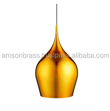 Christmas Decoration Maroon Color Shade Pendant Lamp for Restaurant Antique Brass Farmhouse Style Living Dining