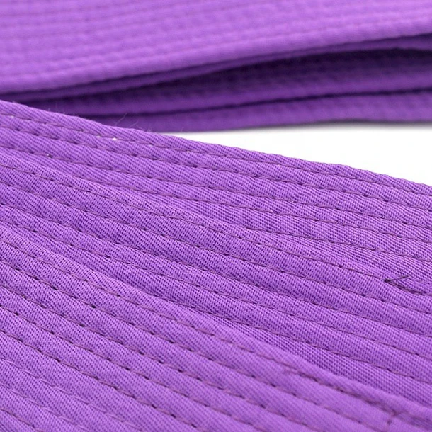 Wholesale manufacturer  OEM custom made logo karate belt high quality color with stripe cotton martial arts belt for karate