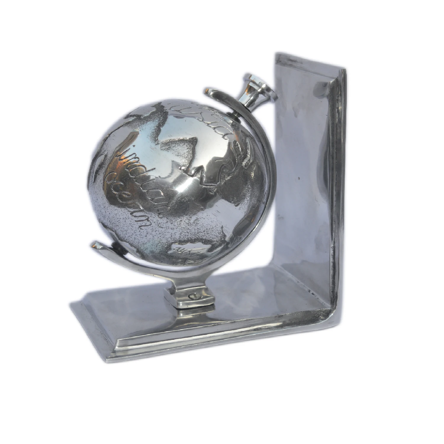 Original Solid Metal Design Globe And Wooden Material Based With Brass Antique Finishing Modern Design Globe