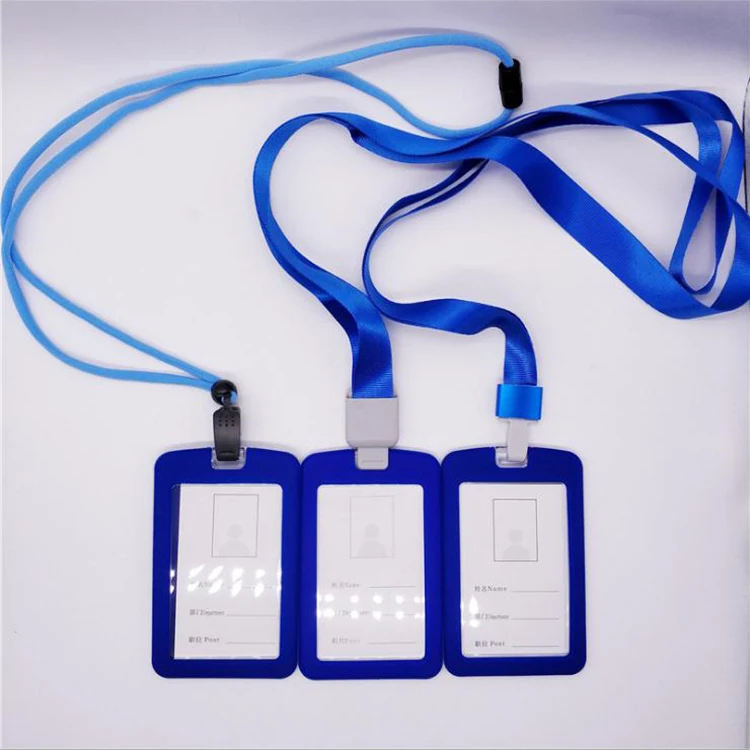 Factory Wholesale Silicone ID Card Holder Badge ID Name Card Case Tag Holder With Clear Acrylic Window