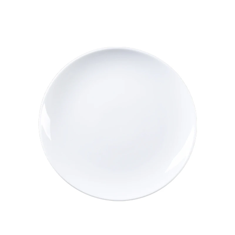 OEM 6' Round dinner plate porcelain tableware for high quality hotels and restaurants wholesale porcelain manufacture