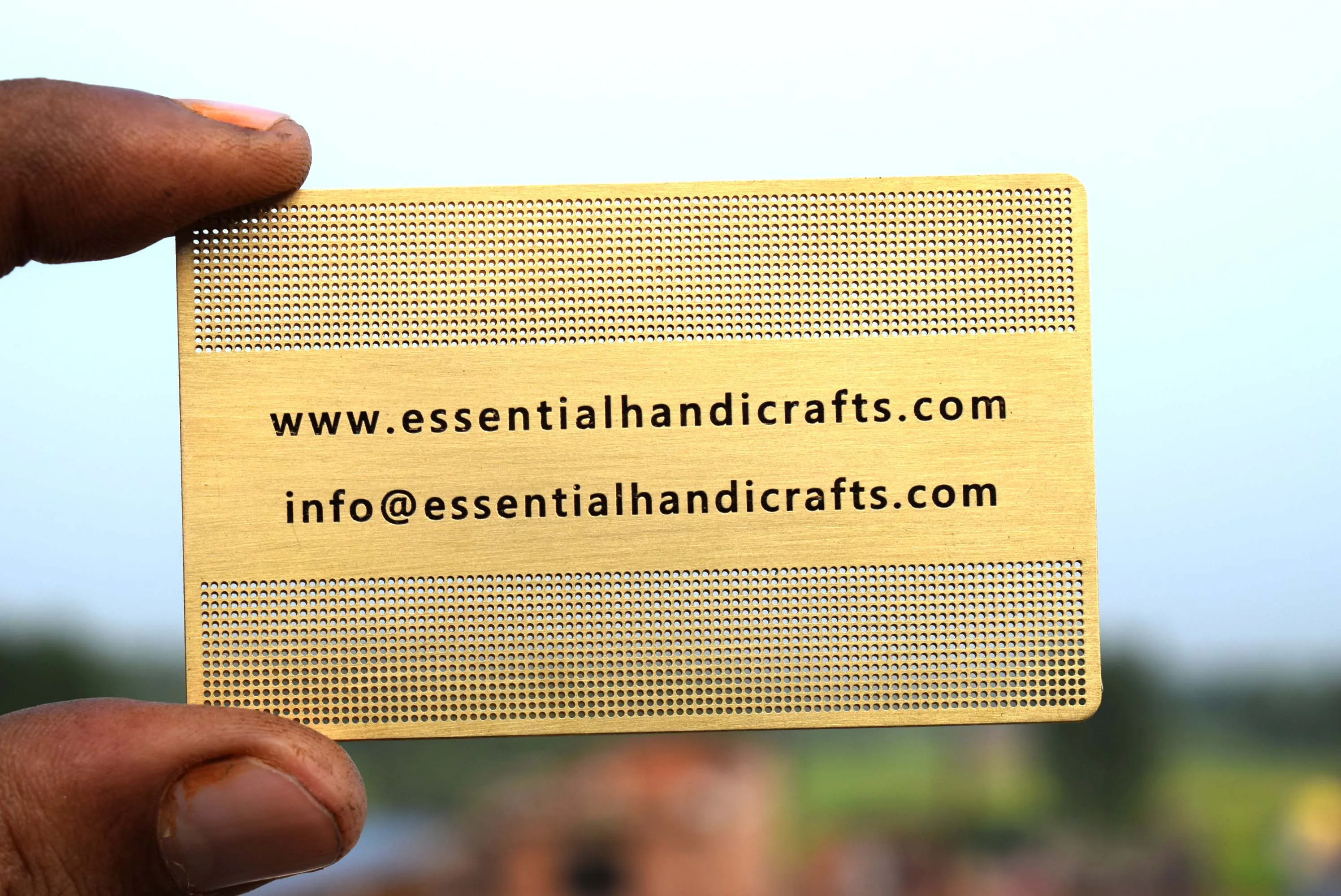 Customized Latest Brass Metal Business Card Standard High Quality Gold Made Luxurious Business Card Metal Crafts