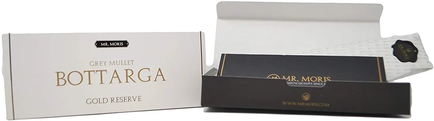 Высокое качество Mullet Bottarga Золотой резерв мистер Морис Сделано в Италии Кошерный роскошной коробке 175 г