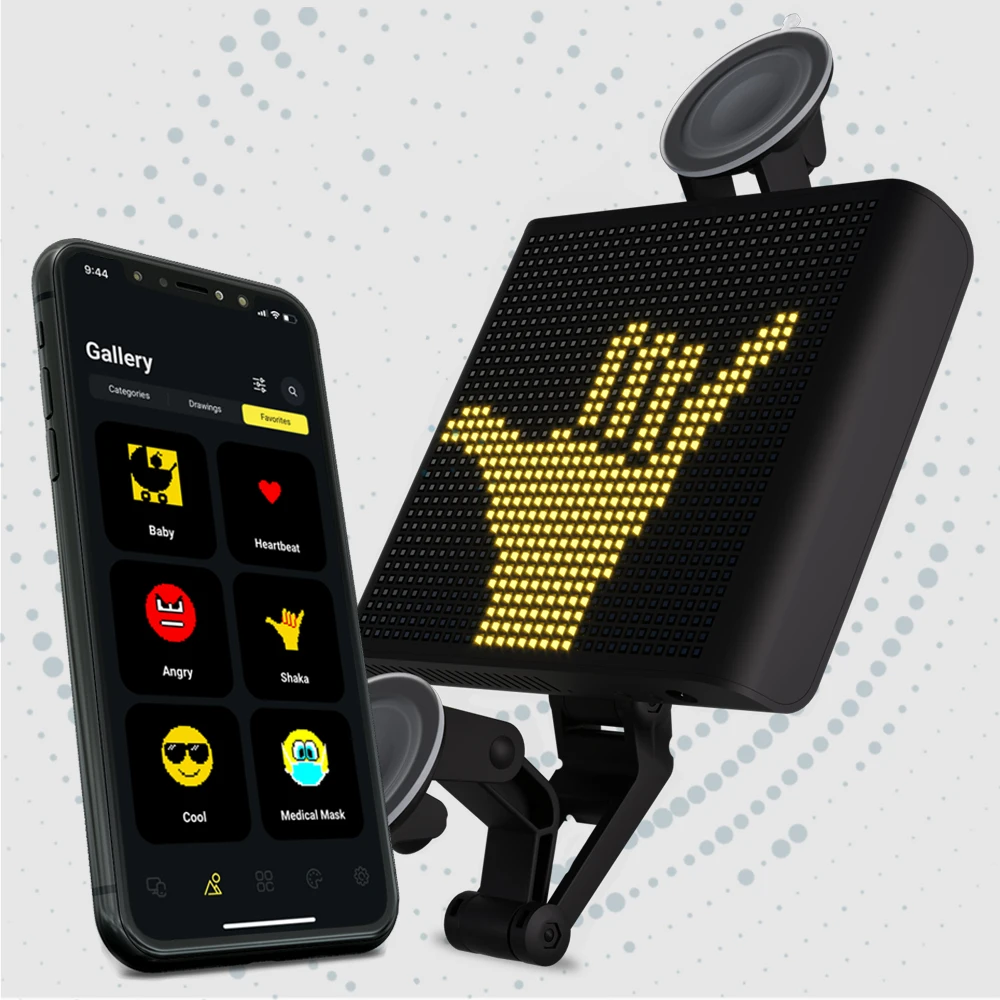Фирменное умное и простое Mojipic Оригинальное первое Беспроводное управление голосом эмодзи светодиодное устройство из США