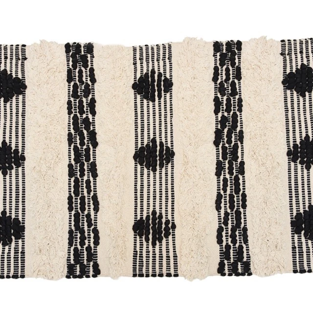 luxury hand knotted cotton woven tufted texture rug