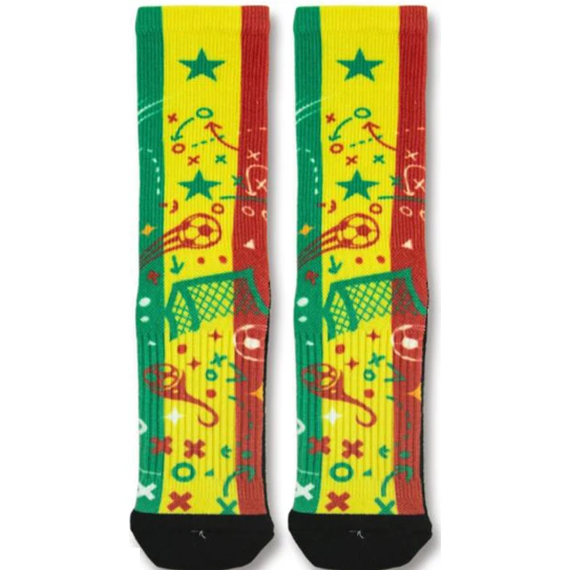 Custom Bike Cycling Deodorant Socks With Senegal  World Cup Pattern