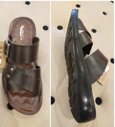 Красивые повседневные домашние тапочки из искусственной кожи с арабскими кожаными пряжками для мужчин мягкие амортизирующие нескользящие легкие коричневые черные Тапочки