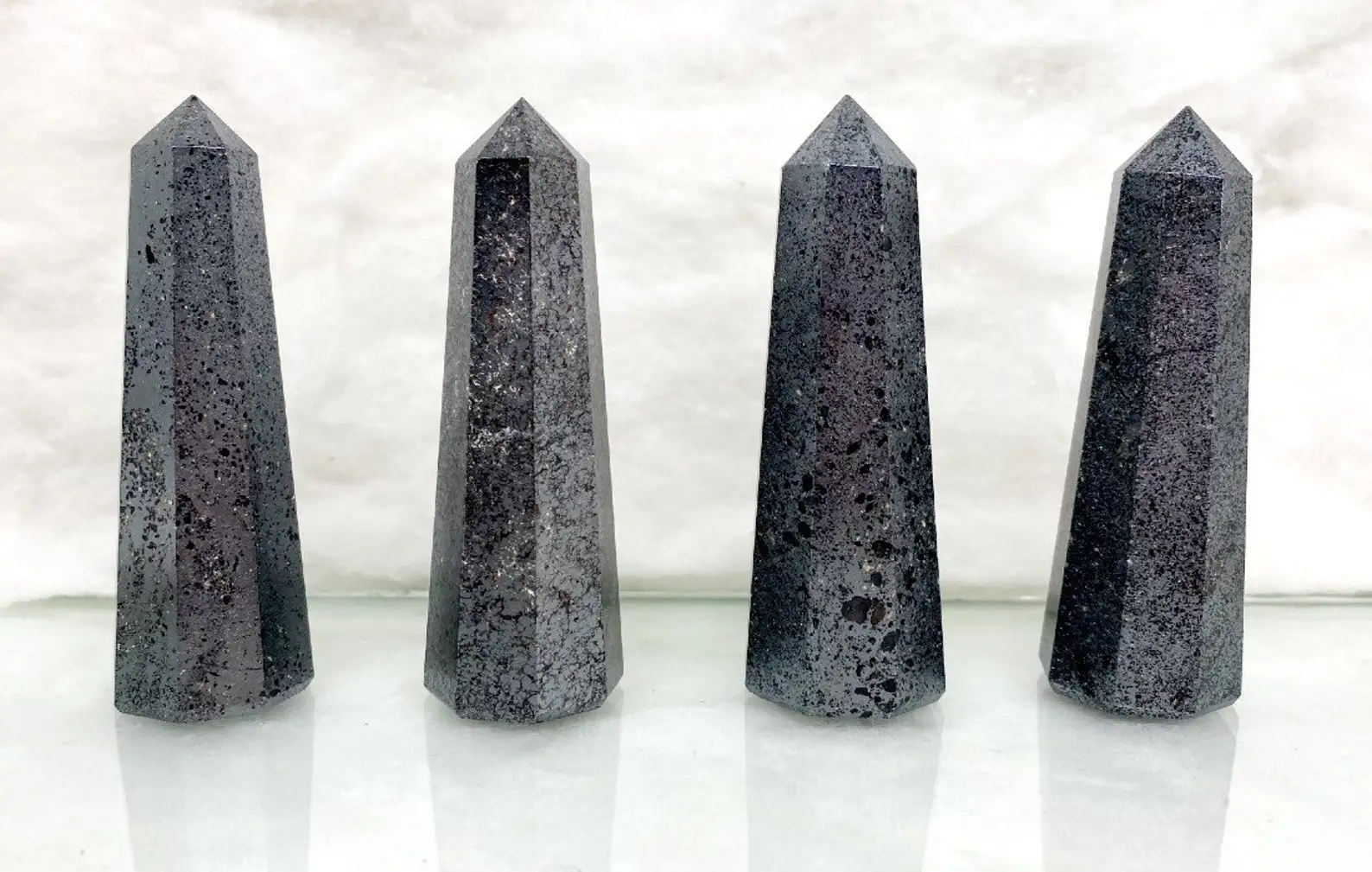 Hematite Tower Points Crystal Tower Wholesale Natural Crystals Healing Stones Hematite Obelisks For Home Decor Alfazal Agate