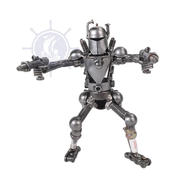 Игрушечный робот металлическая цельная поза Robocop 1 - 17 д * 14 Ш 21 в